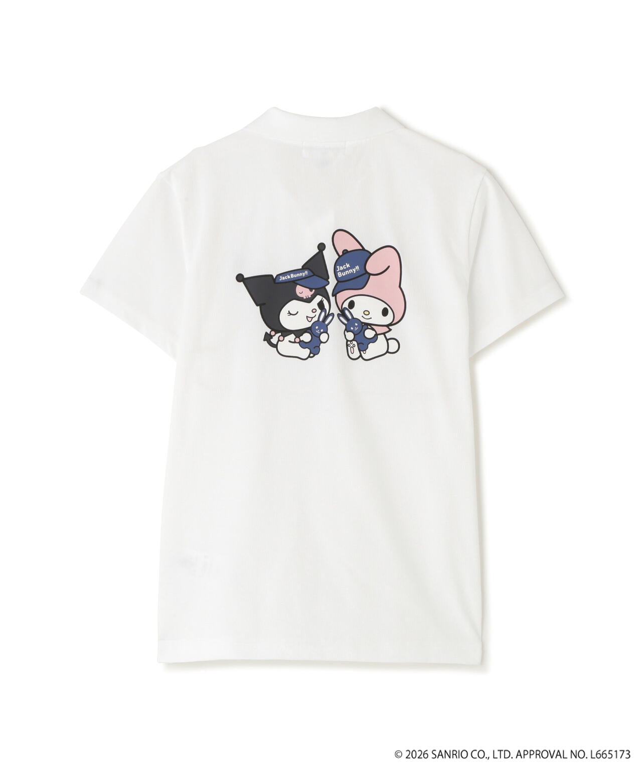 【マイメロディ・クロミ　コラボ】プリント半袖ポロシャツ (ジュニア)