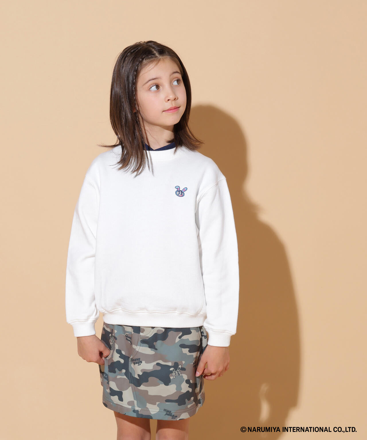 【一部店舗&公式オンライン限定】エンジェルブルーコラボ裏毛スウェットクルーネックプルオーバー (ジュニア)