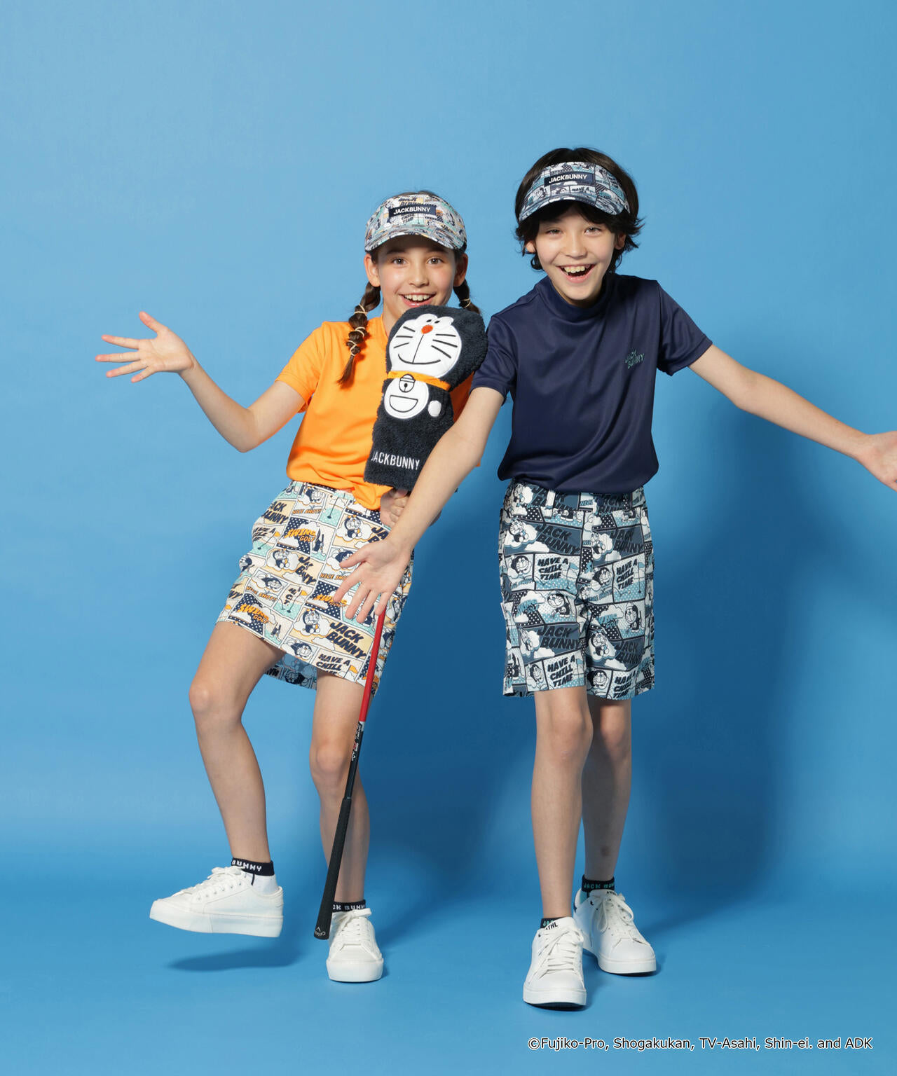ドラえもん】ストレッチミニリップ総柄ショートパンツ (ジュニア