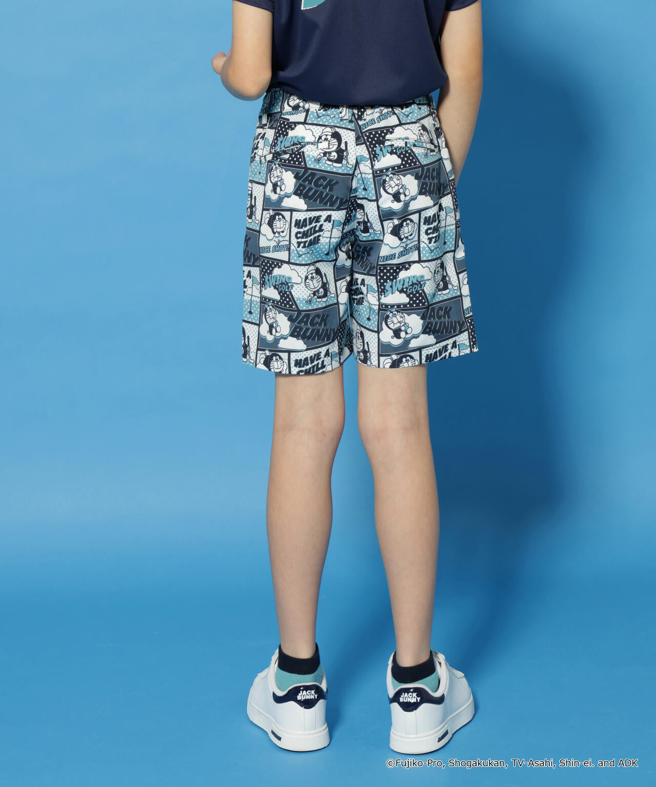 ドラえもん】ストレッチミニリップ総柄ショートパンツ (ジュニア