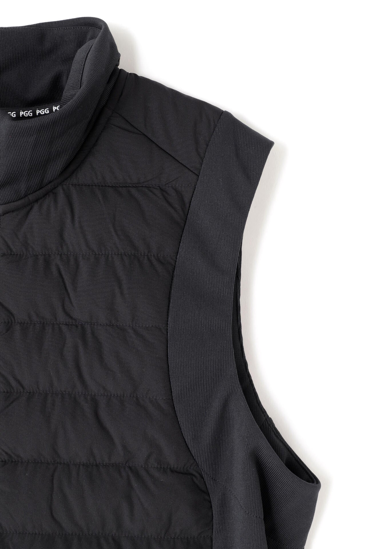 【PGG】アモッサ×ナイロンメカニカルストレッチタフタ スタンドジップベスト (MENS)
