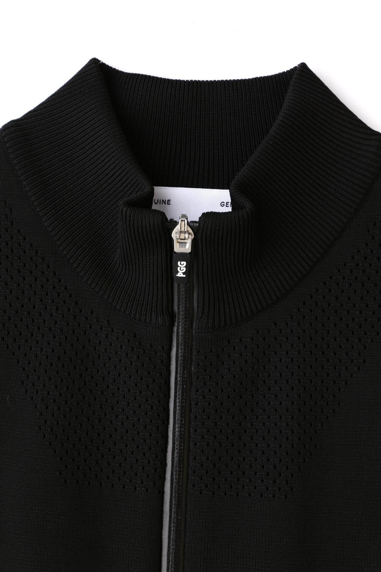 【PGG】【GSIX】ポリエステルヤーン フルジップニットベスト (MENS)