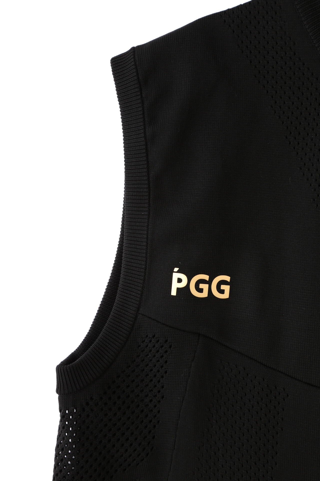 【PGG】【GSIX】ポリエステルヤーン フルジップニットベスト (MENS)