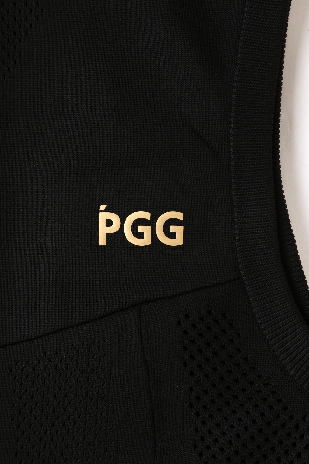 【PGG】【GSIX】ポリエステルヤーン フルジップニットベスト (MENS)