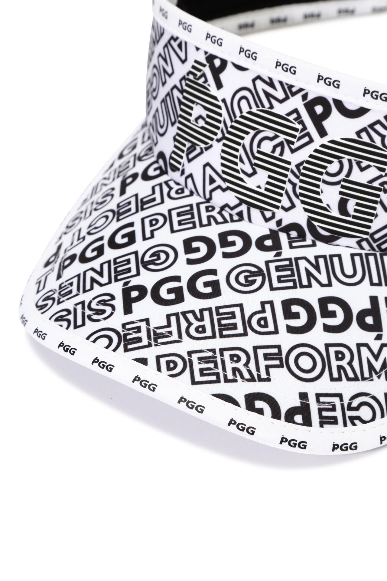 【PGG】SUNWELLバイザー ＜マーブル・ロゴ総柄＞ (UNISEX)