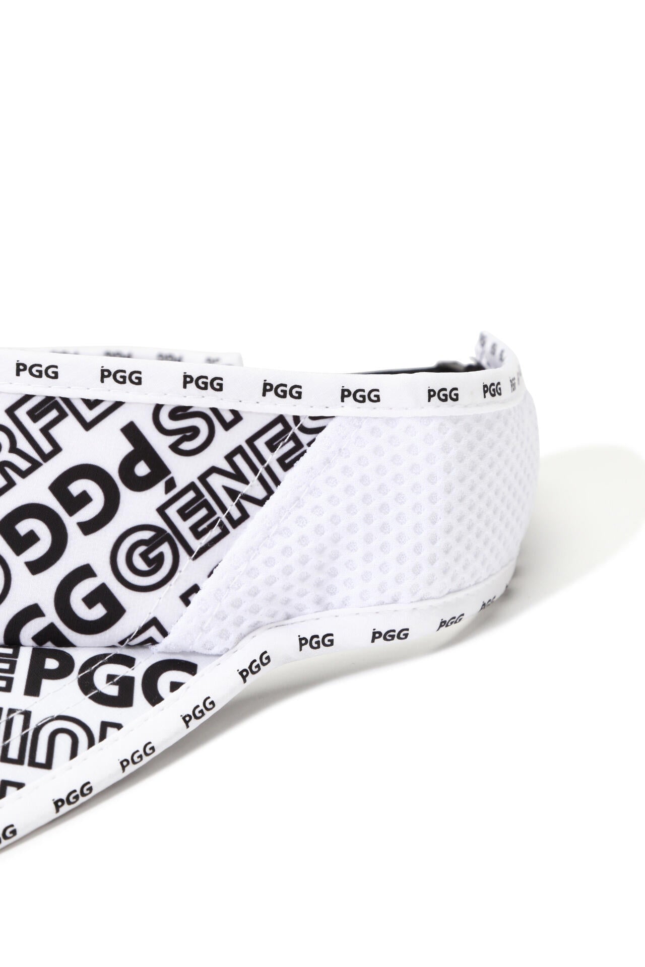 【PGG】SUNWELLバイザー ＜マーブル・ロゴ総柄＞ (UNISEX)