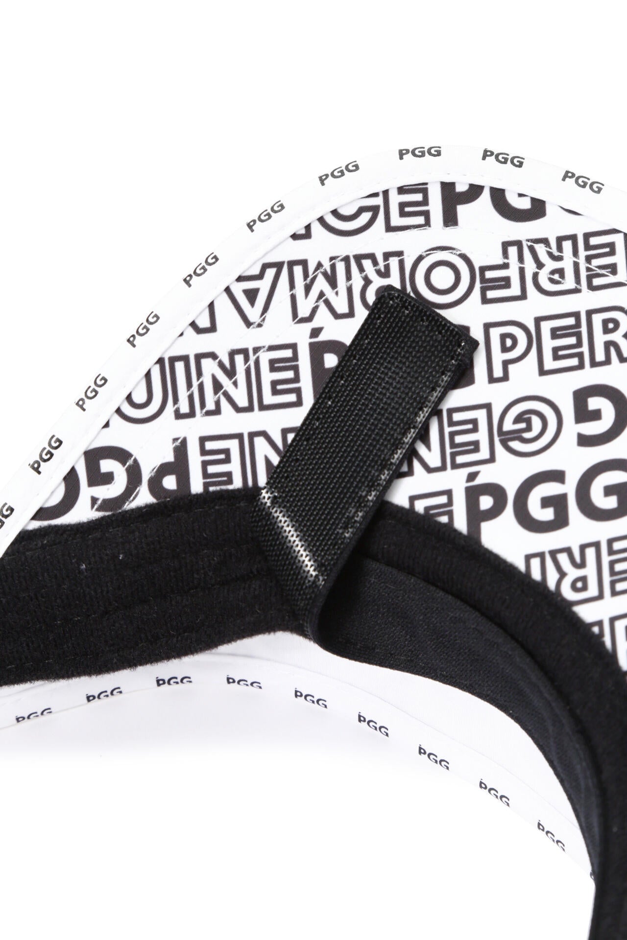 【PGG】SUNWELLバイザー ＜マーブル・ロゴ総柄＞ (UNISEX)