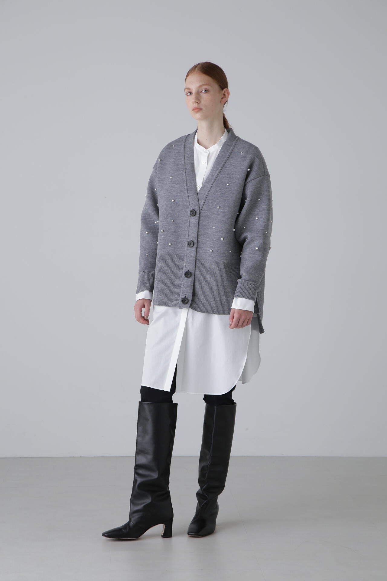 THOMAS MASON Coブロードノーカラーブラウス | ADORE（アドーア