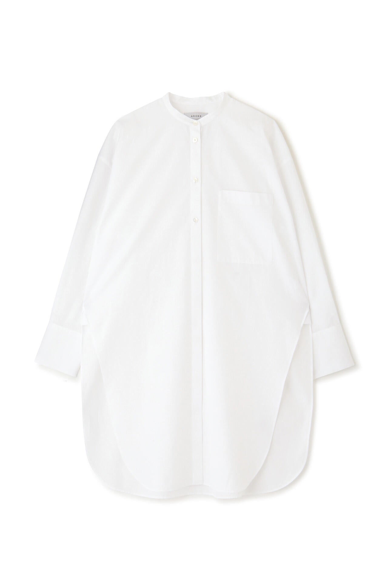 THOMAS MASON Coブロードノーカラーブラウス | ADORE（アドーア