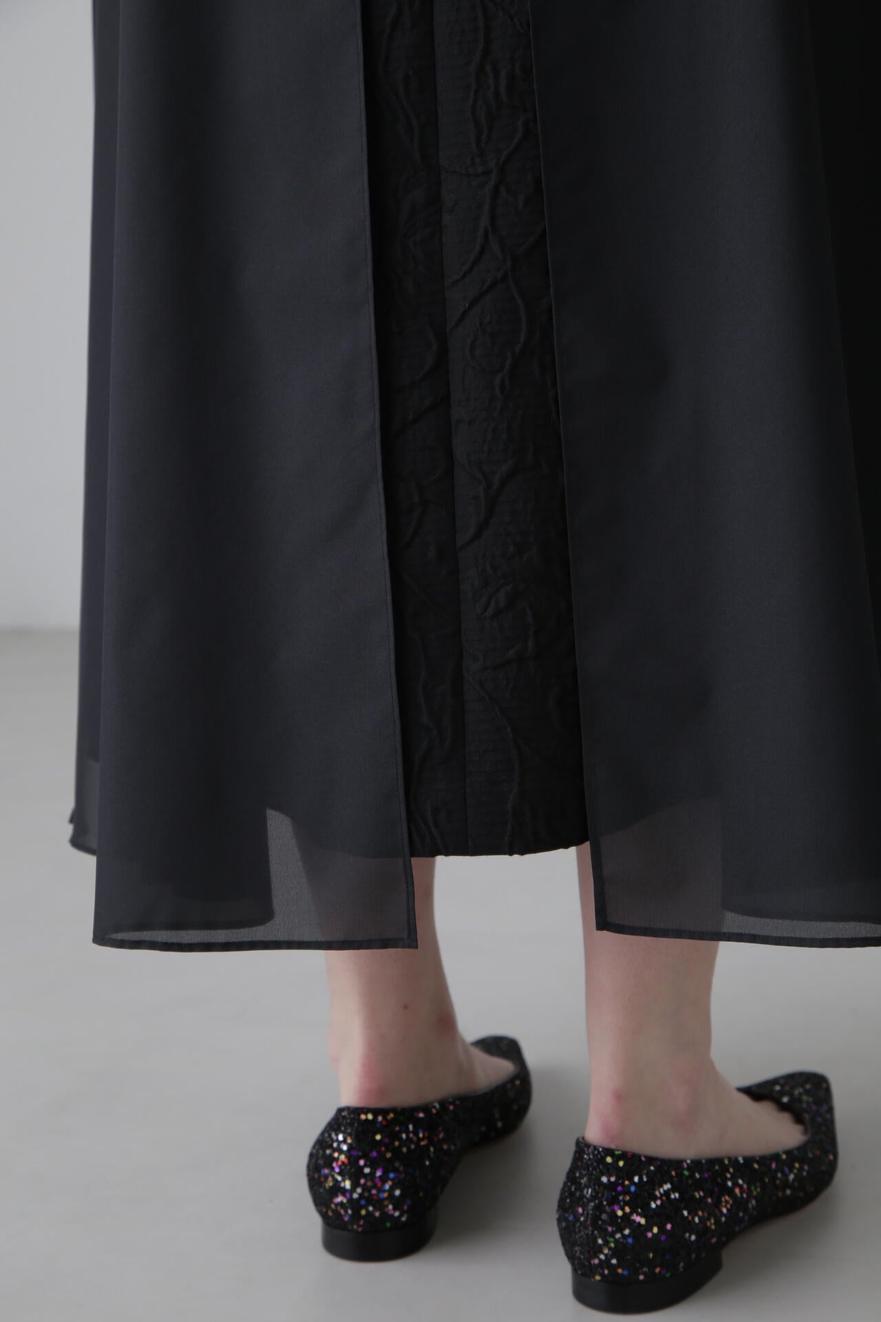 ADORE アドーア　Ｗジャガード ジャージー スカート　38 ブラック 楽天市場】◇スキューバジャージースカート ADORE アドーア