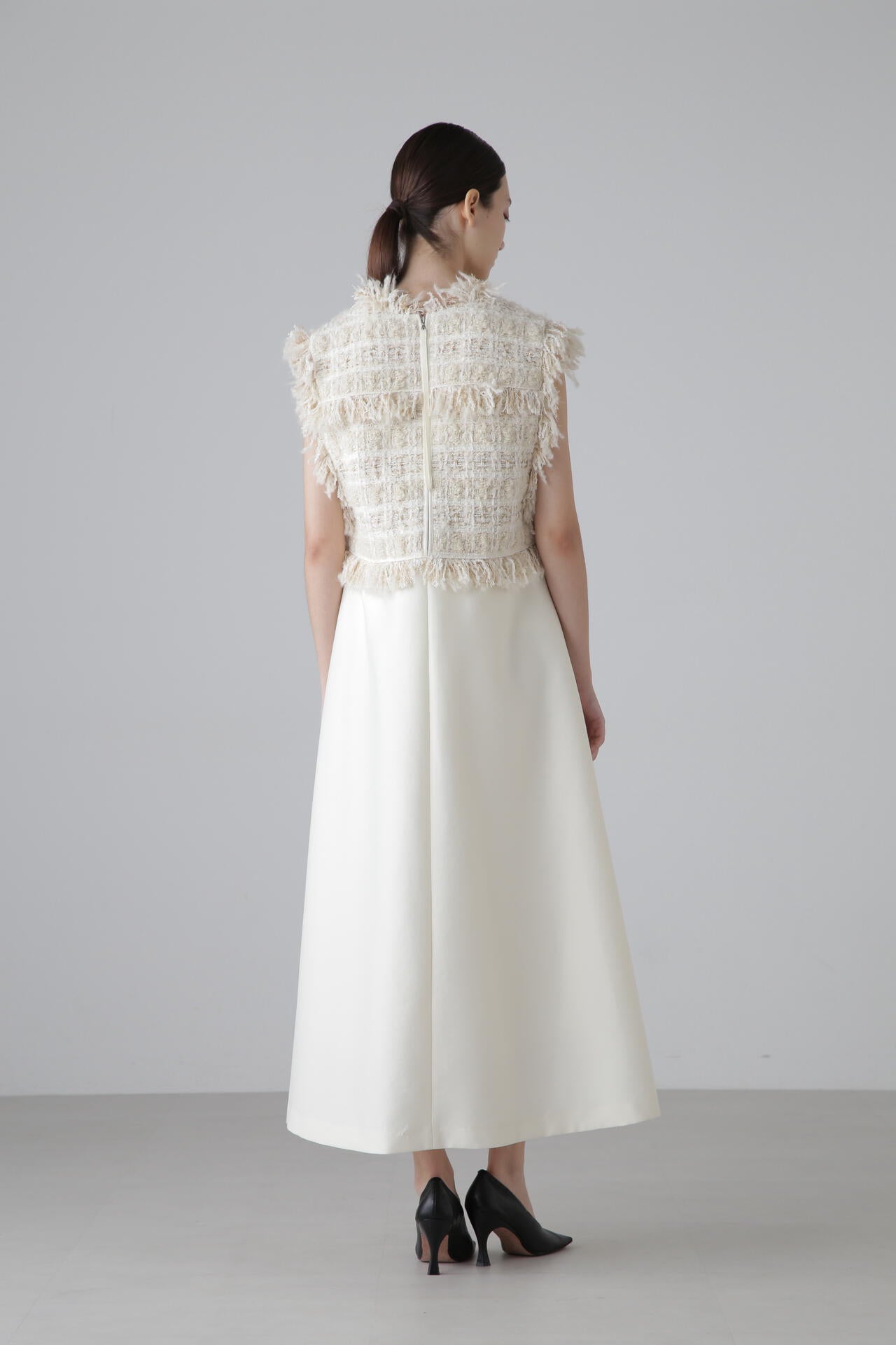 BLACK LABEL＞ MALHIAプードルツィードワンピース | ADORE