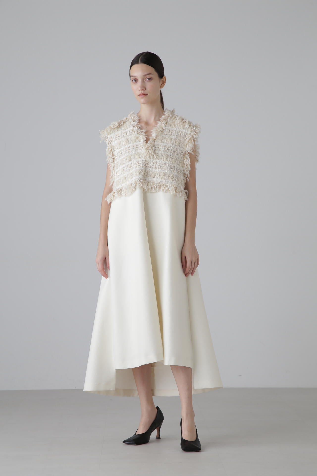 ADORE ループツイードワンピース 38 8240115 アドーア ジャンスカ