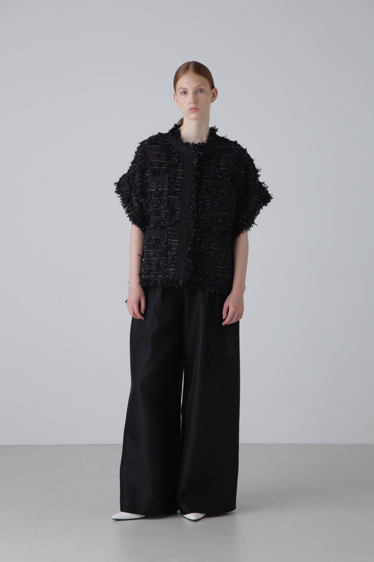 BLACK LABEL＞ MALHIAマルチネオンツィードポンチョジャケット | ADORE