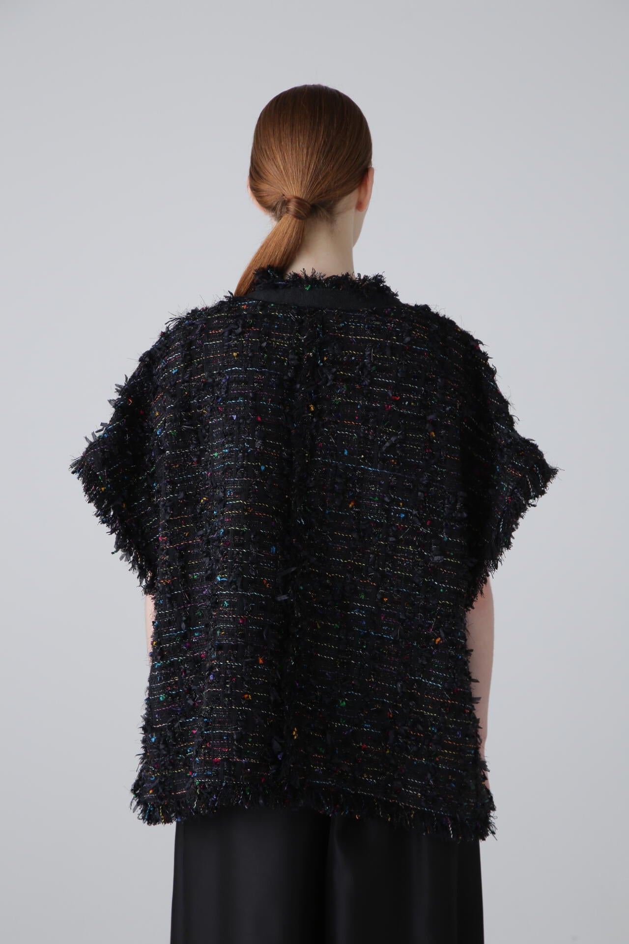 BLACK LABEL＞ MALHIAマルチネオンツィードポンチョジャケット | ADORE