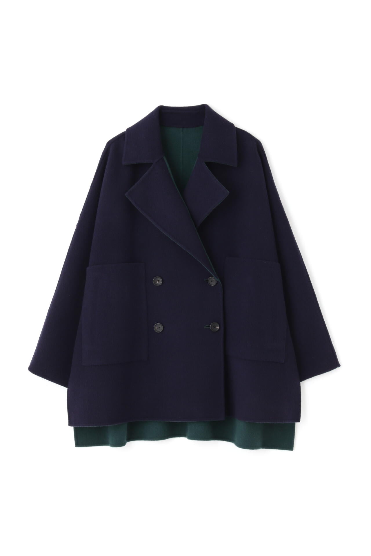 カシミヤ混2TONEリバーコート | ADORE（アドーア