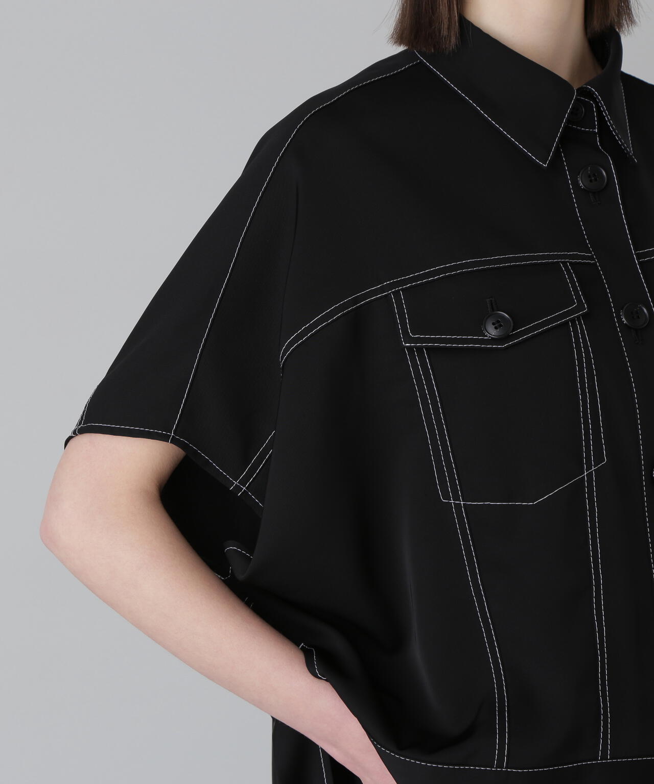 和洋裁材料 H150 ドライストレッチツイルブラウス | ADORE（アドーア） ｜【公式