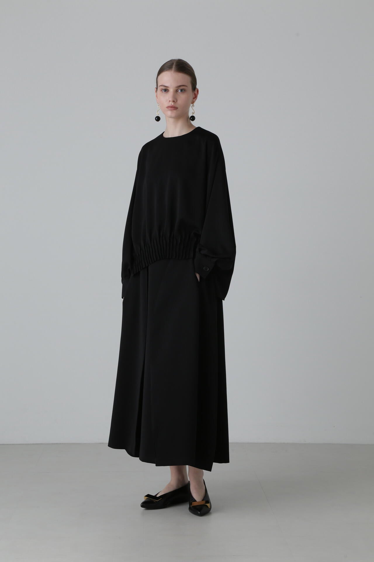 アドーアミドルジョーゼットワンピース アドーア 23SS ミドルジョー  