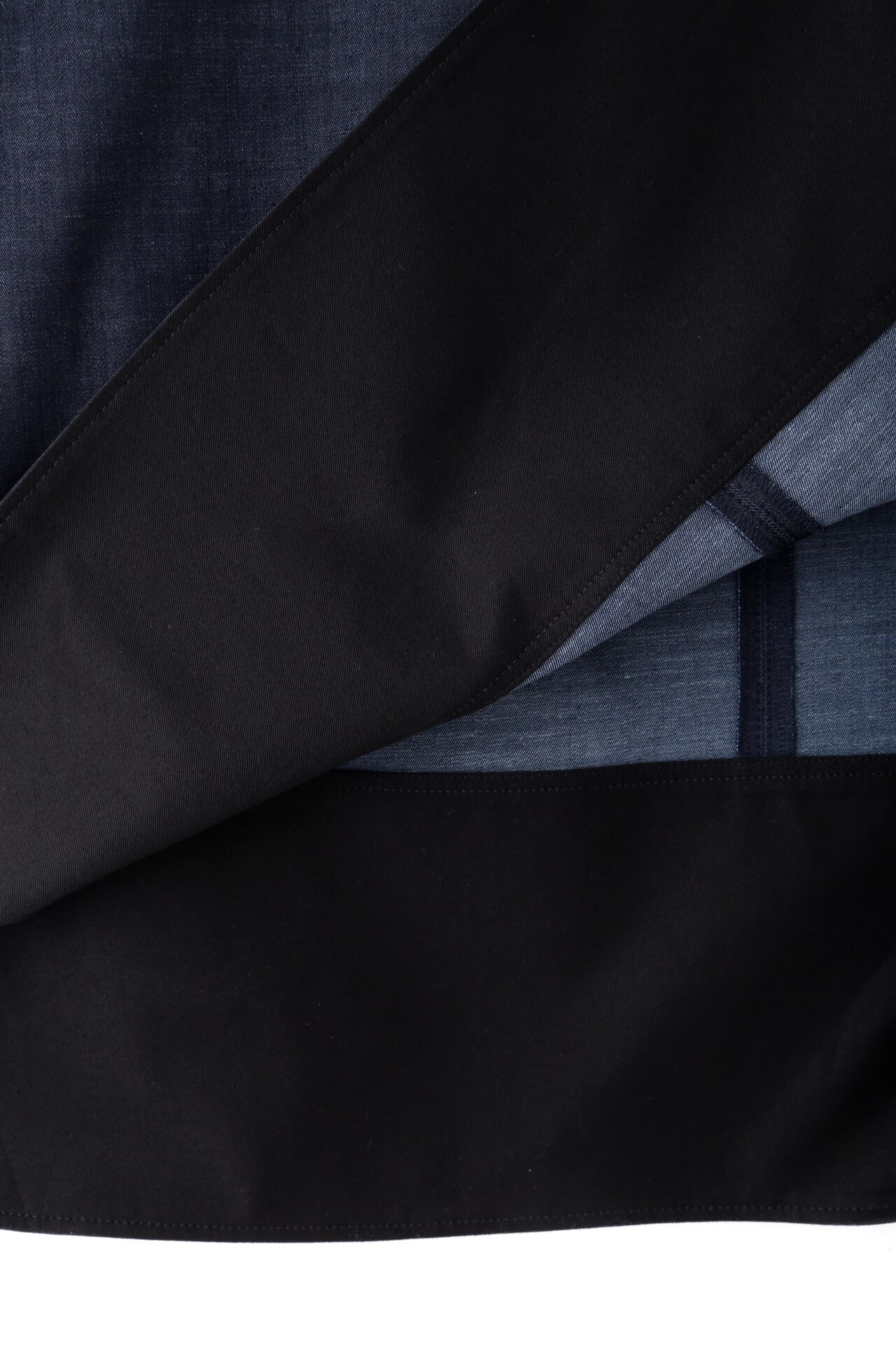 ハイブリッドデニムワンピース