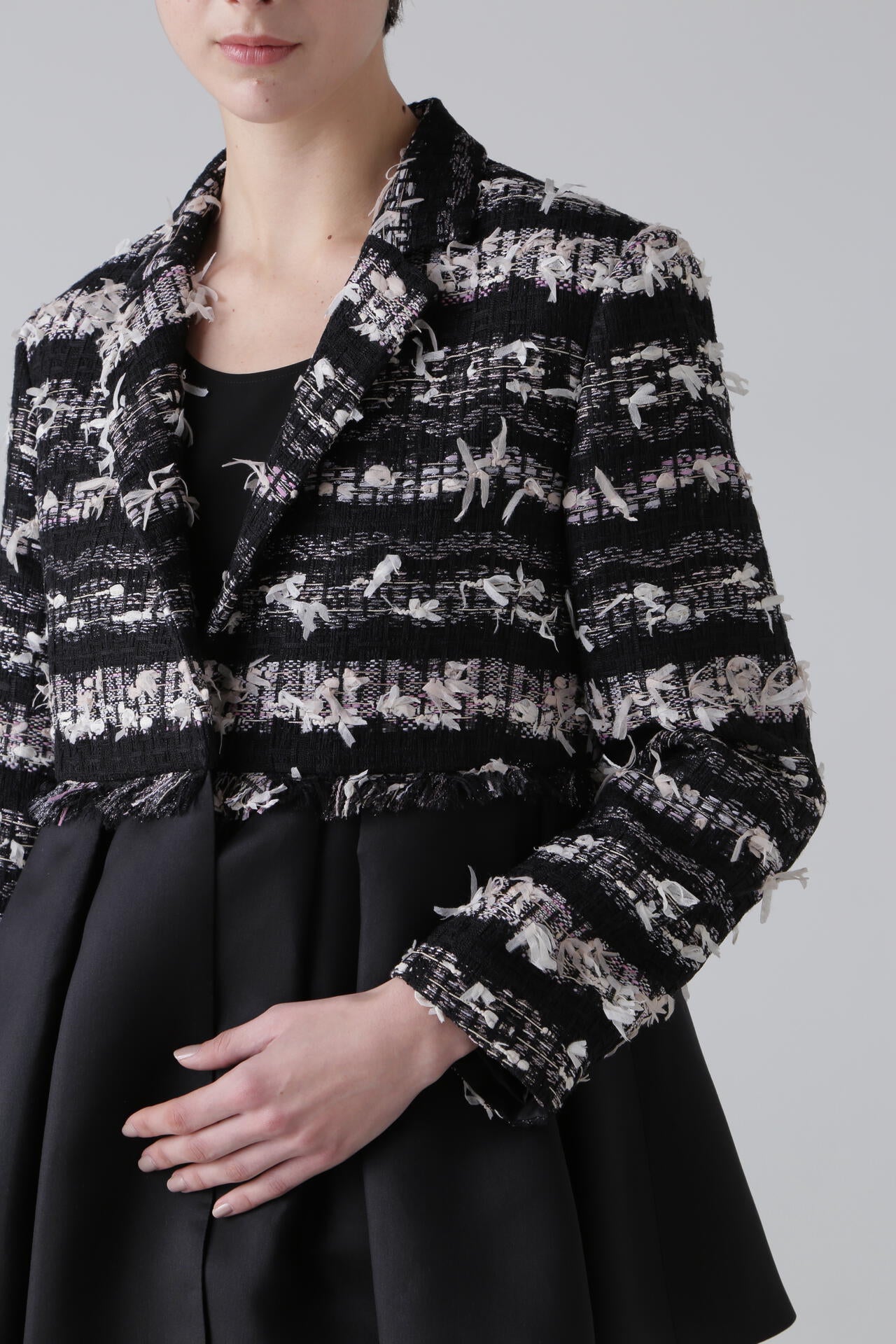 ＜BLACK LABEL＞【ＭＡＬＨＩＡ】ヘイジーサクラツィードジャケット
