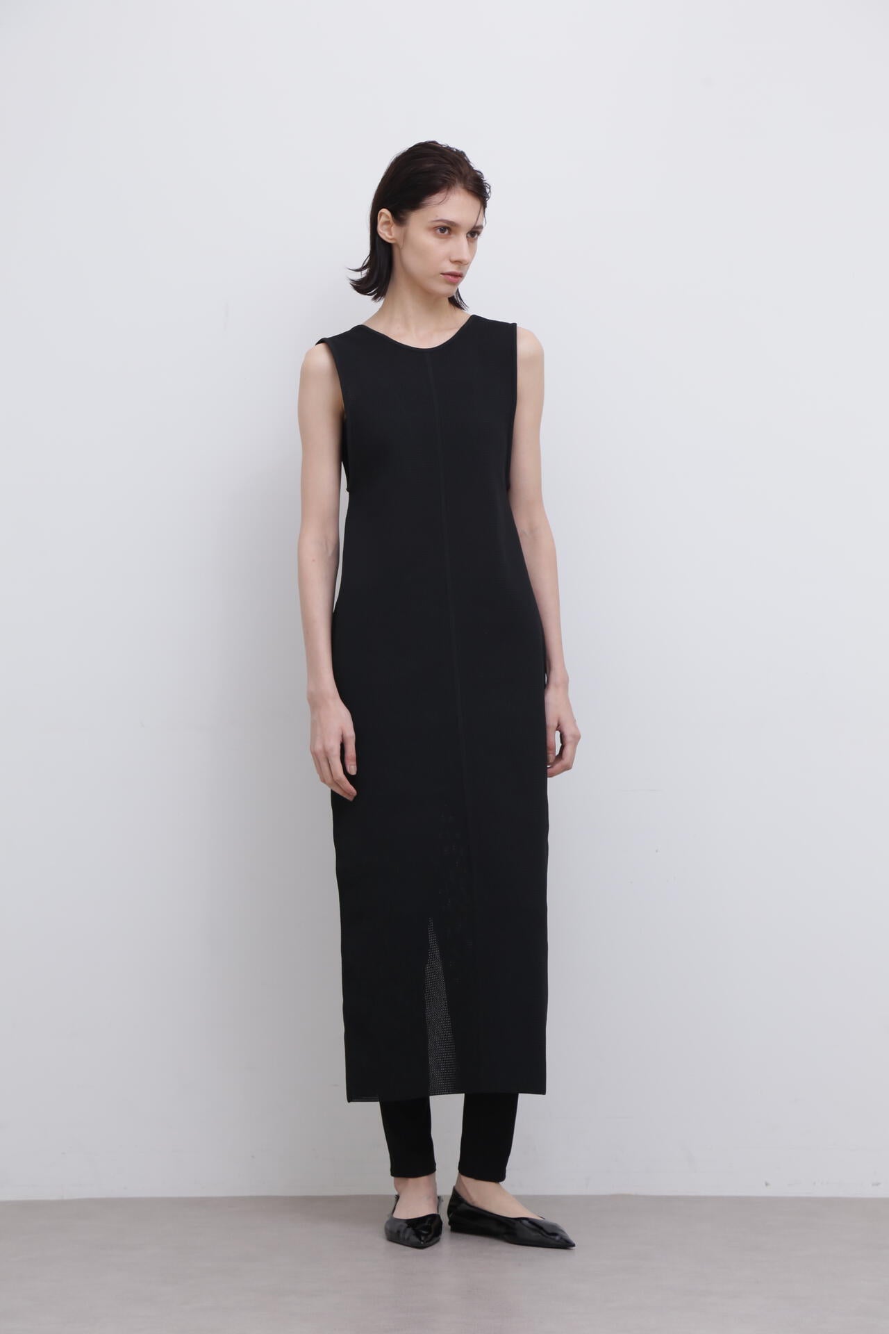 ＜UNiPH＞スポンディッシュストレッチメッシュニットワンピース