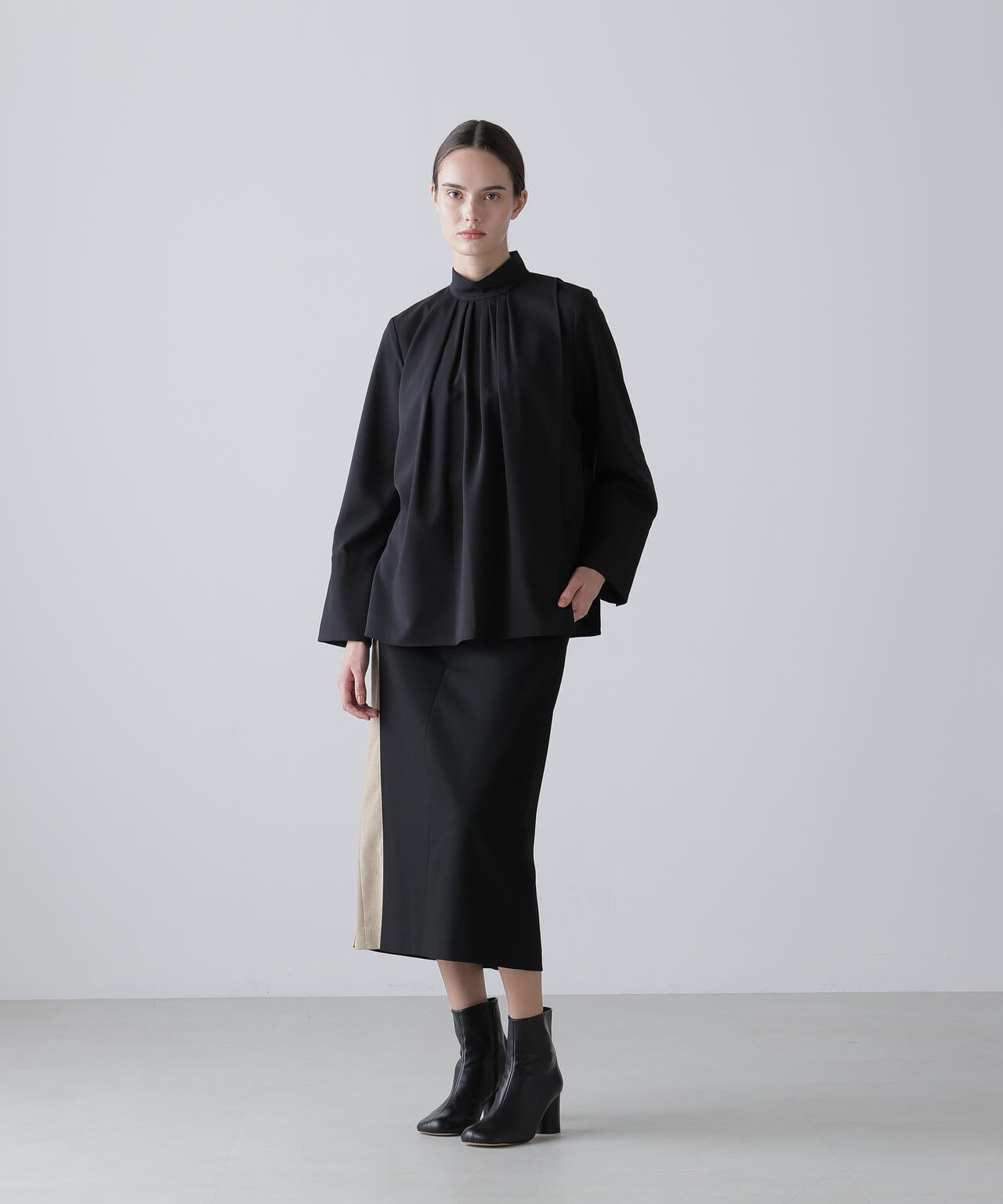 ドライタッチジョーゼットブラウス