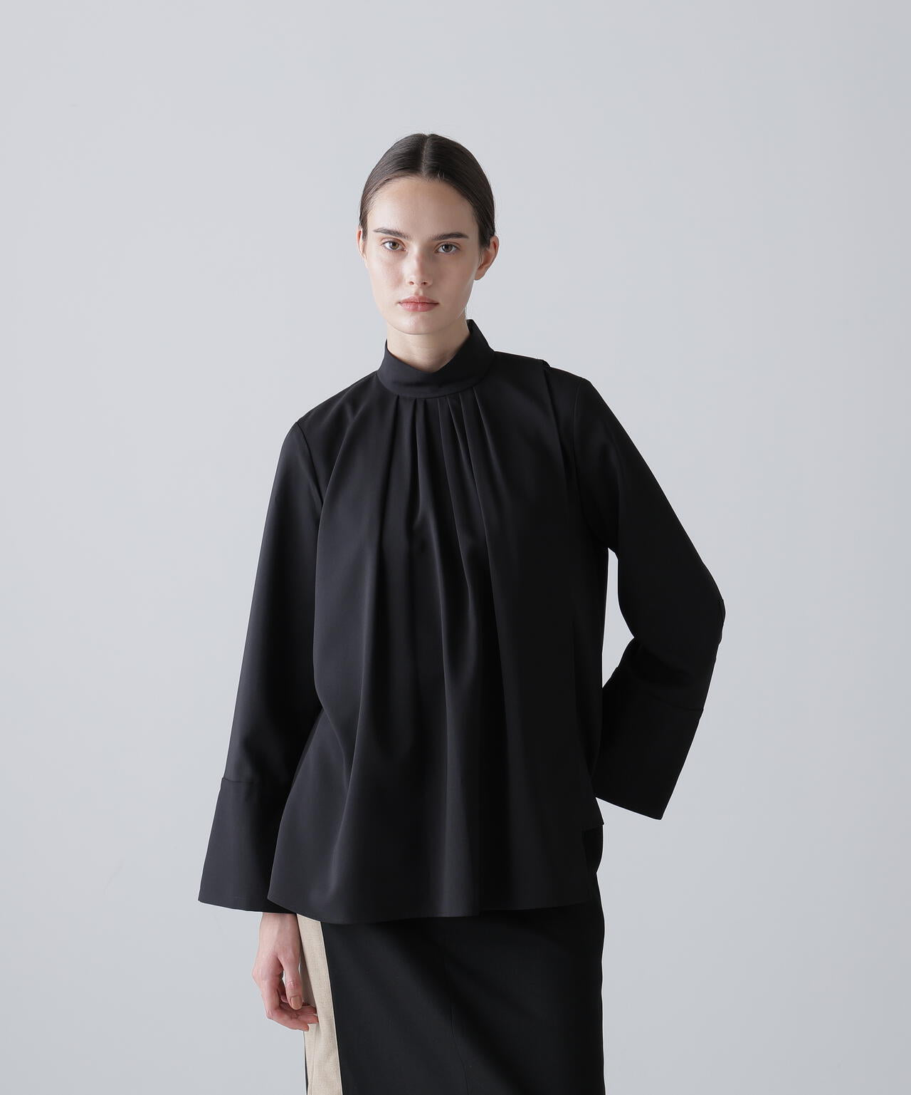 ドライタッチジョーゼットブラウス