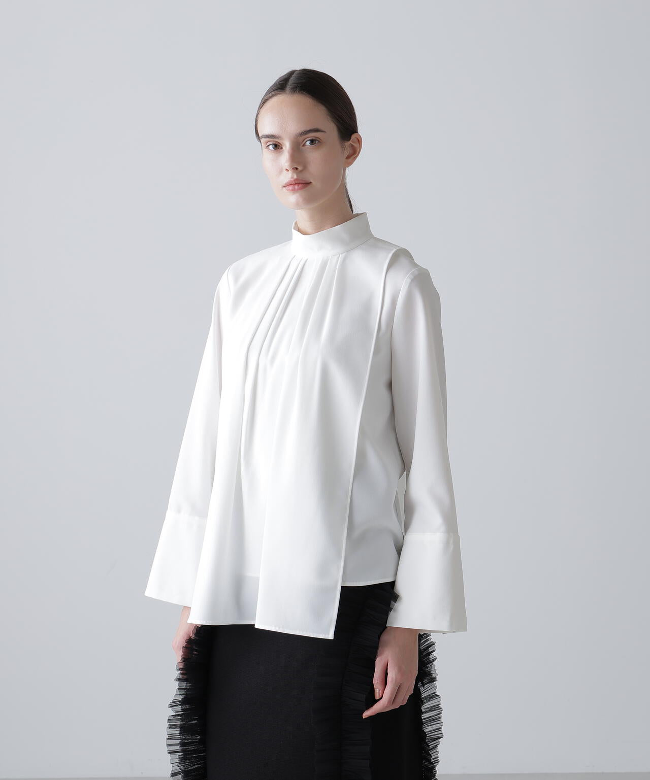 ドライタッチジョーゼットブラウス