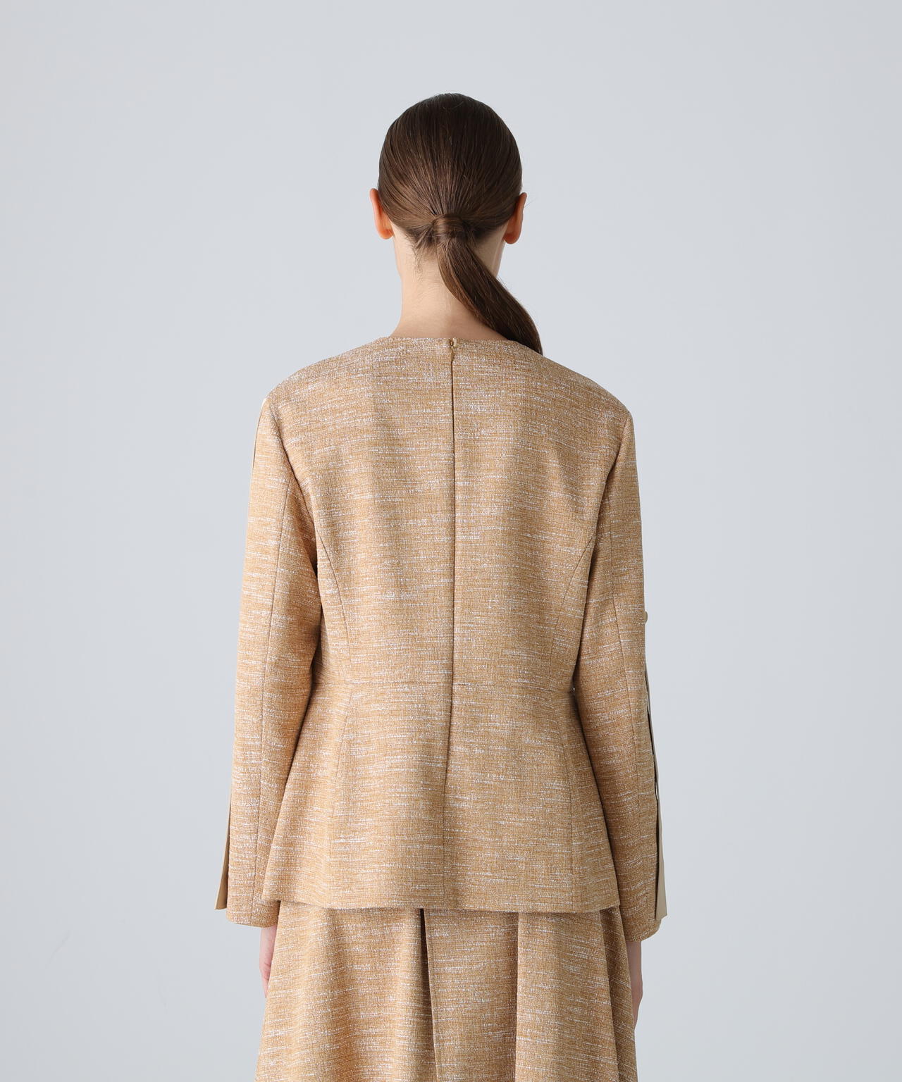 スラブツイードブラウス