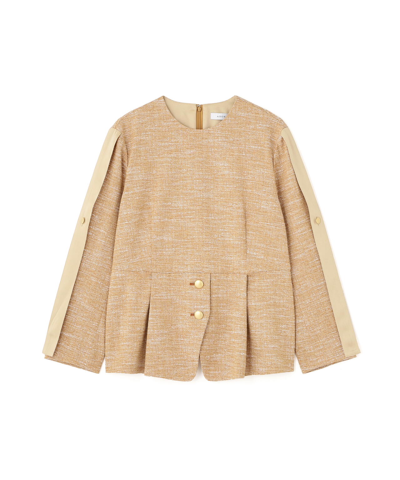 スラブツイードブラウス