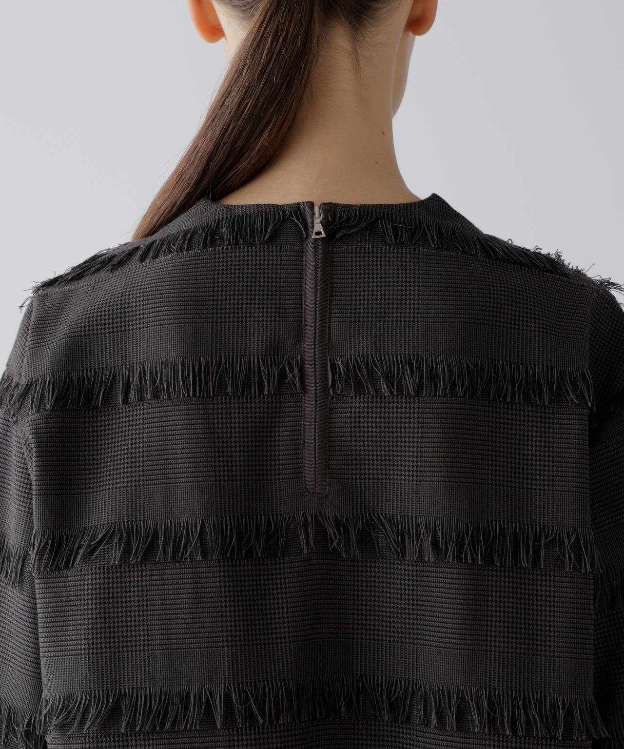 フリンジチェックブラウス | ADORE（アドーア） ｜【公式】通販mix