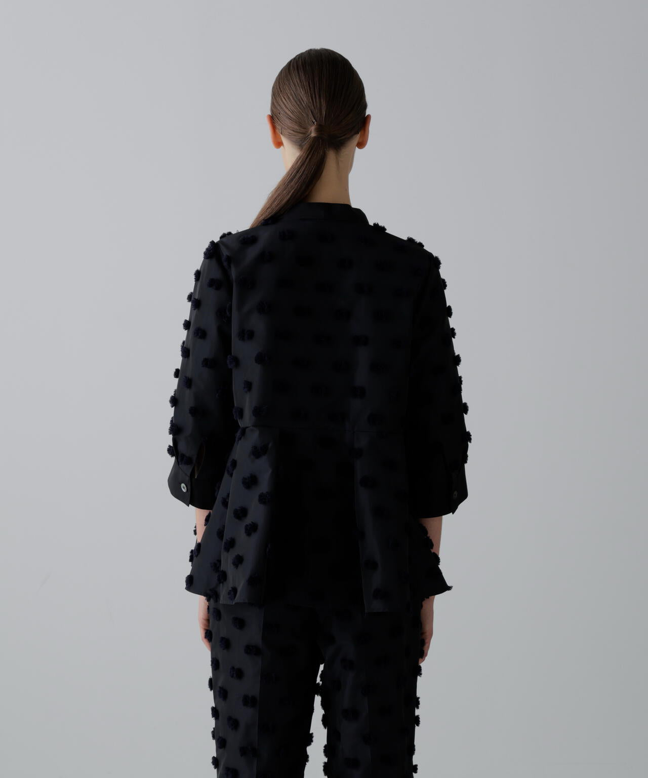 ラビットテールジャガードブラウス