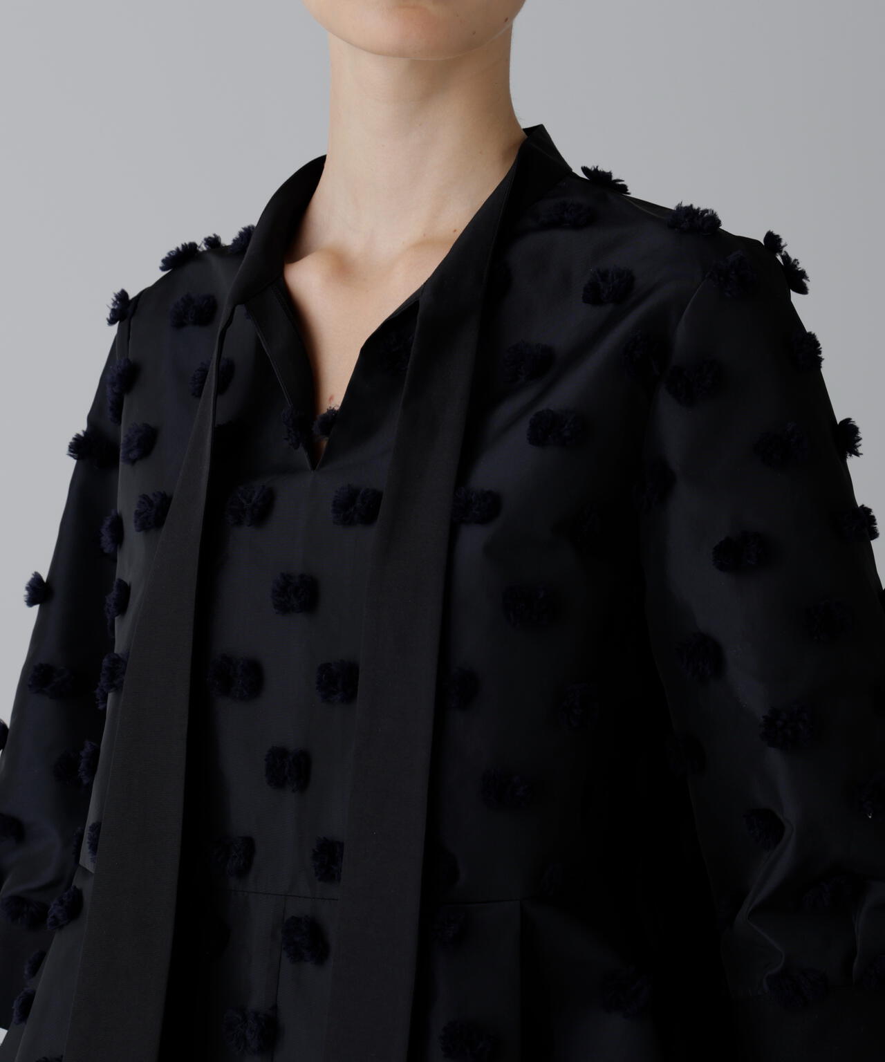 ラビットテールジャガードブラウス