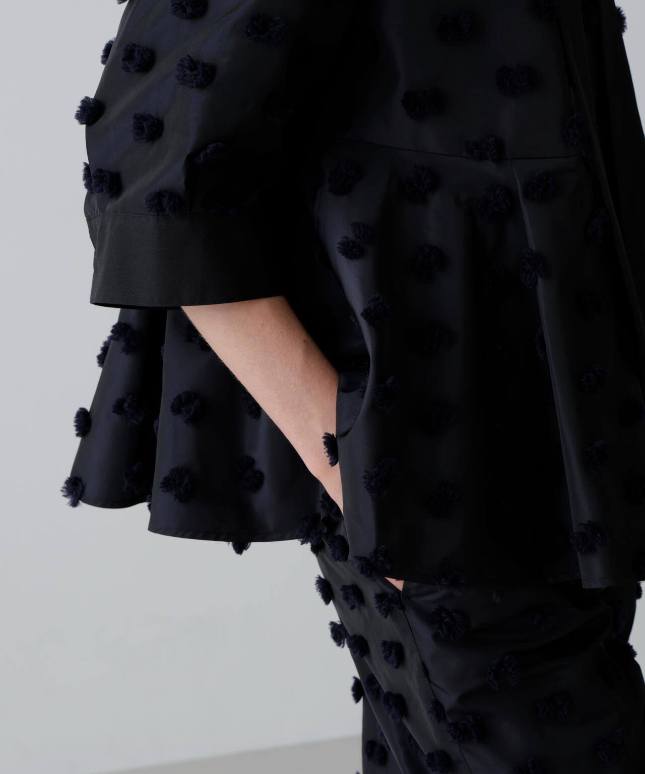 ラビットテールジャガードブラウス