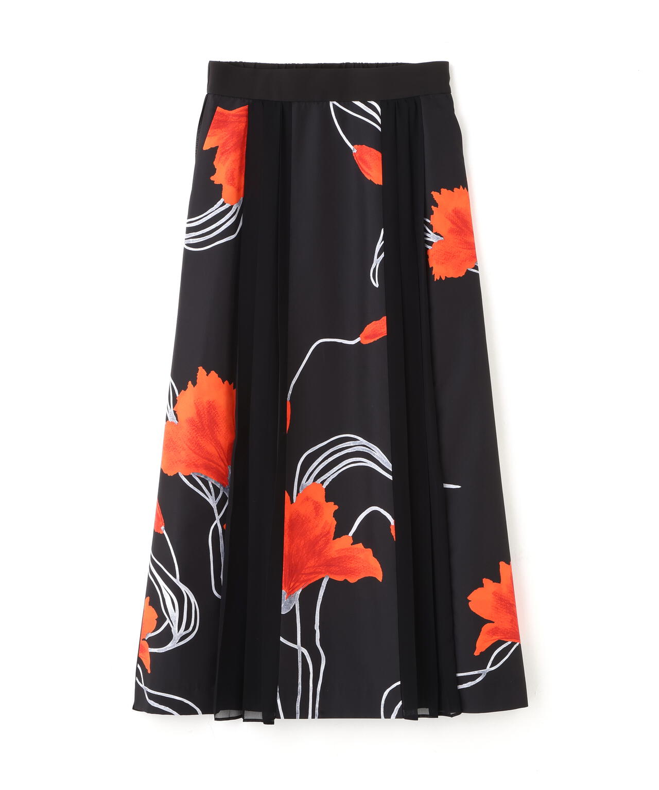 ドローイングフラワープリントスカート | ADORE（アドーア） ｜【公式