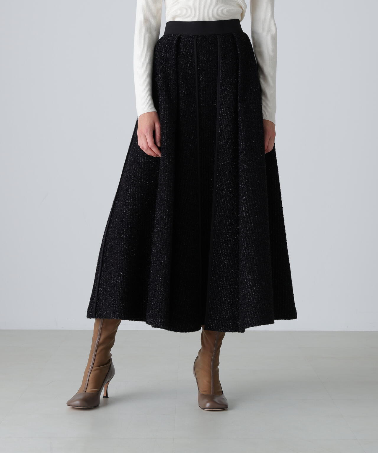 フィルムモールツイードスカート