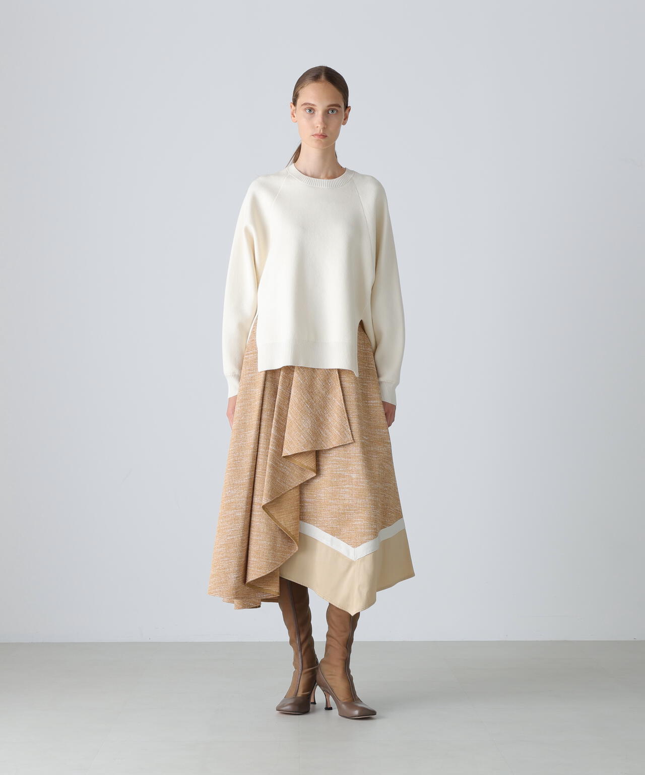 スラブツイードスカート