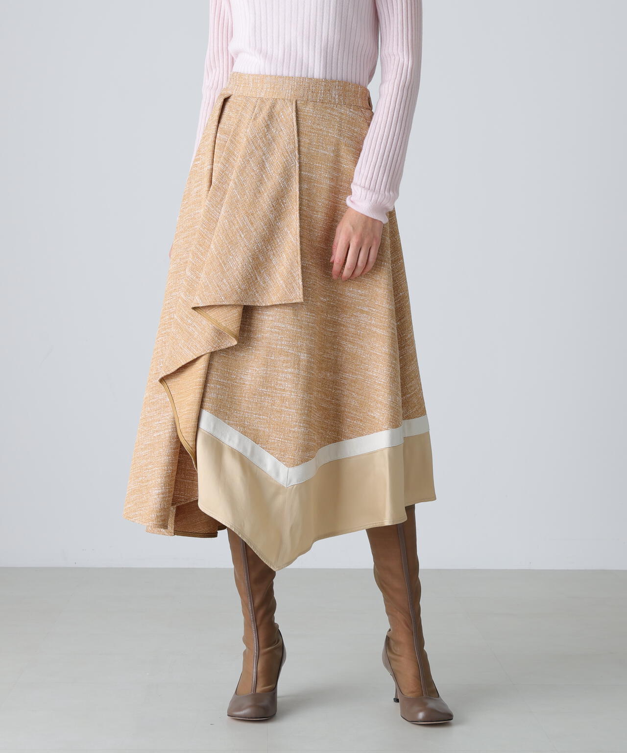 スラブツイードスカート