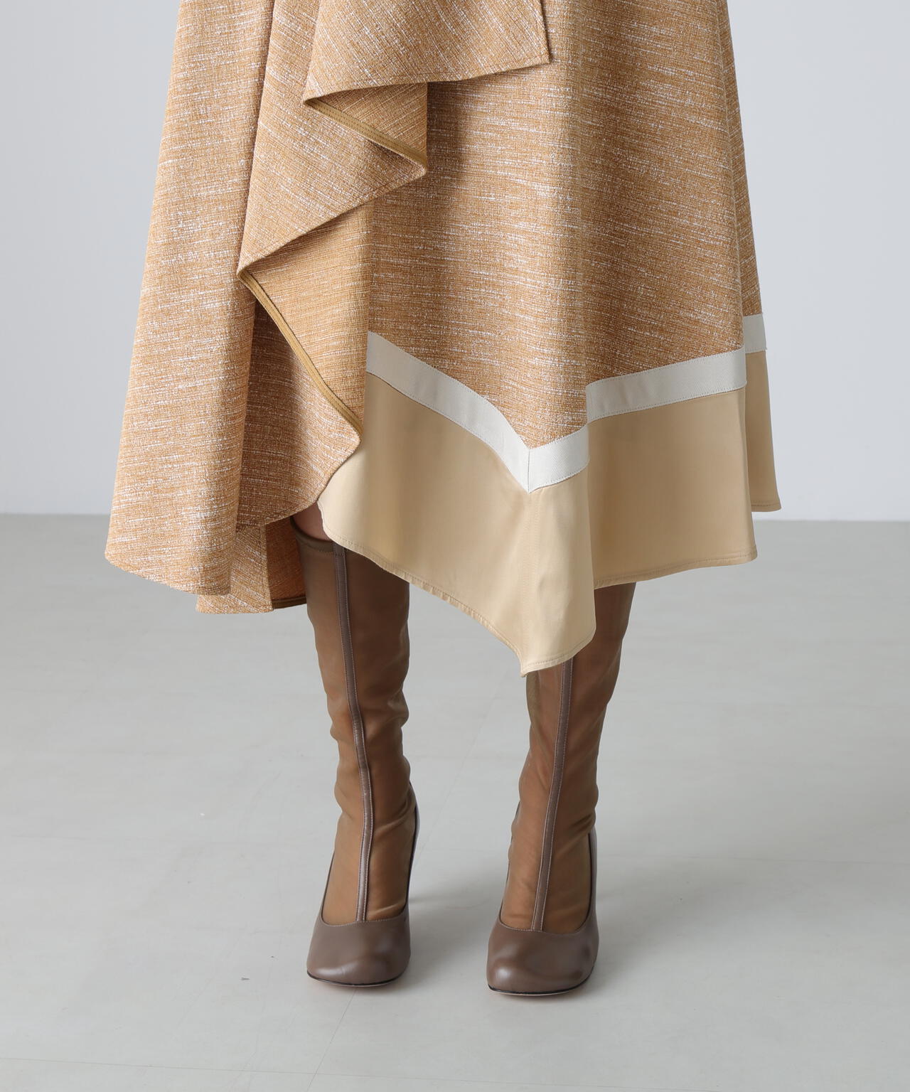 Yooichアドーア　ADORE スラブツイードアシメトリーヘムスカート スラブツイードスカート | ADORE（アドーア） ｜【公式】通販mix.tokyo