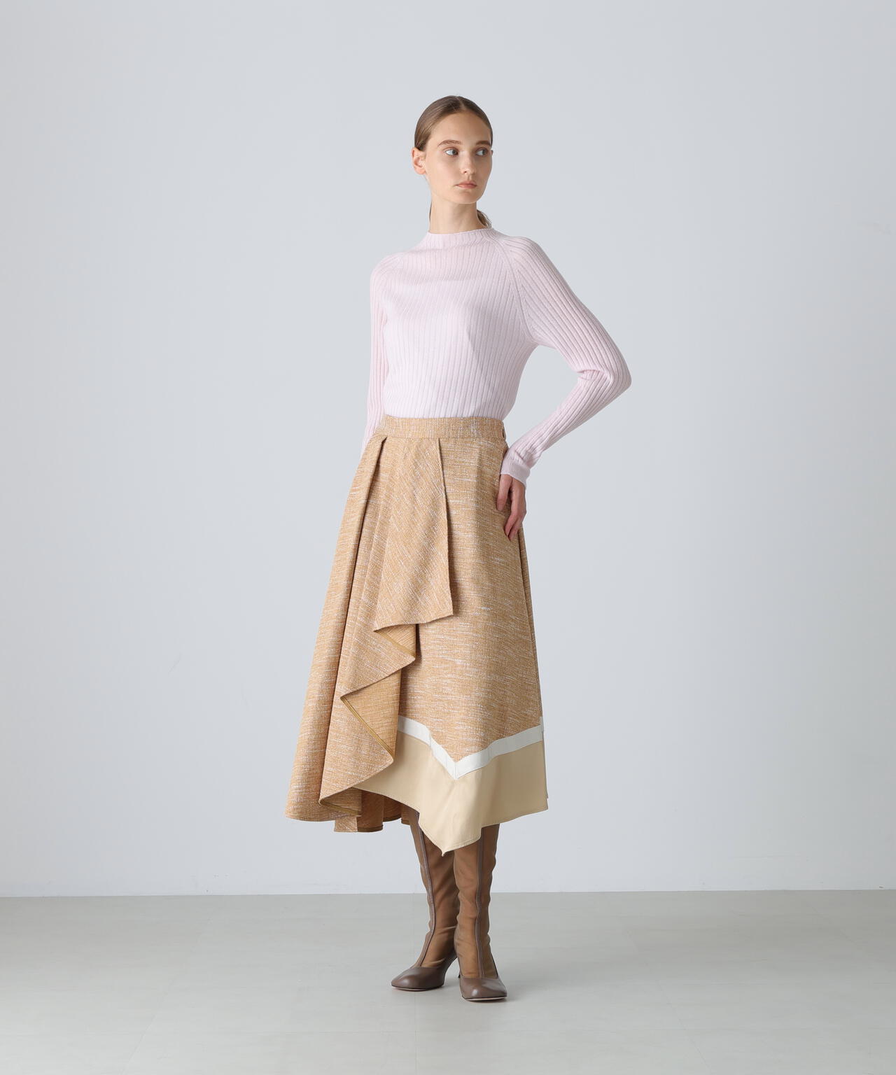 スラブツイードスカート