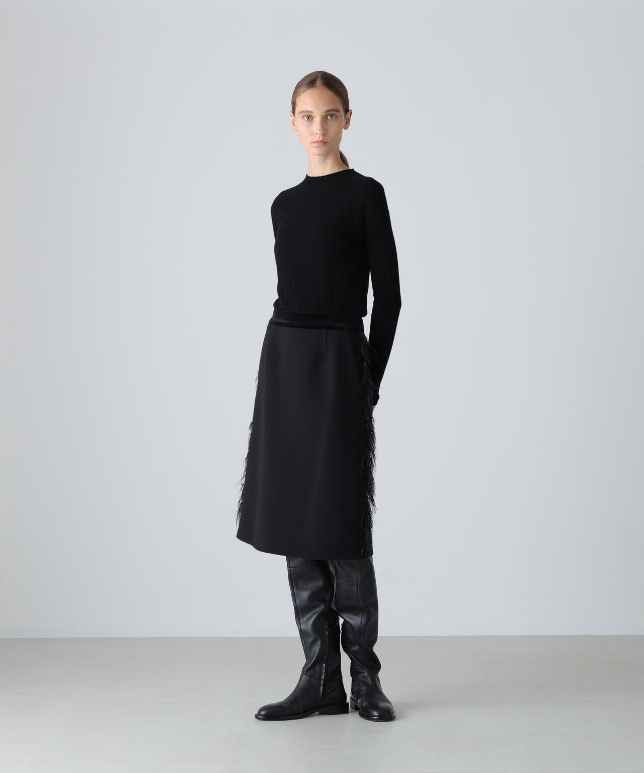 ウールリバースカート