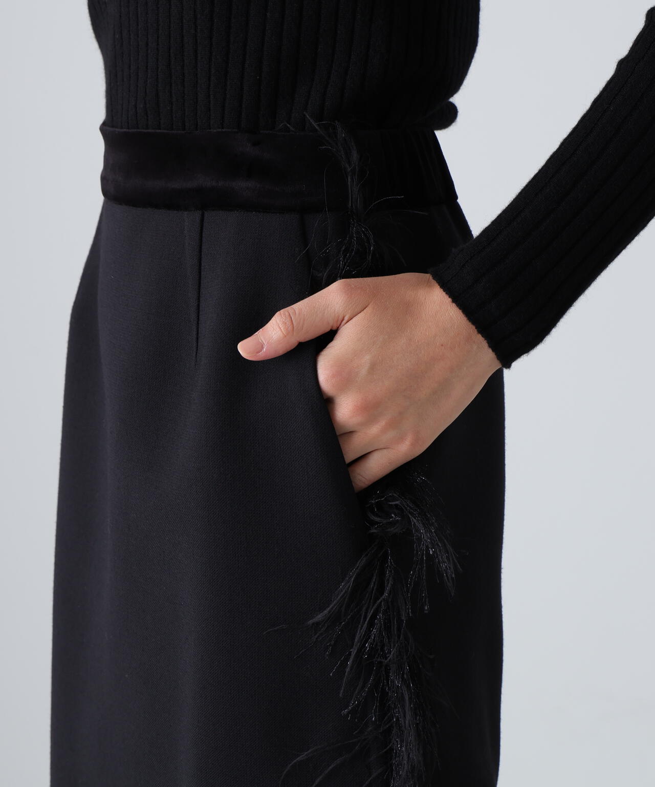 ウールリバースカート