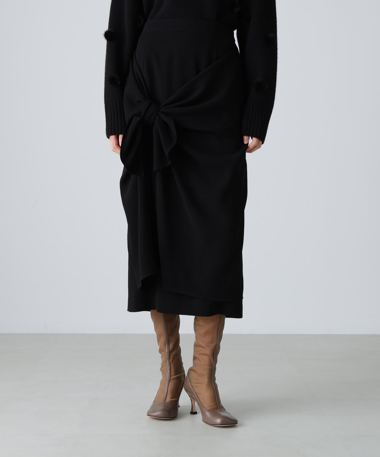 バックサテンジョーゼットスカート | ADORE（アドーア） ｜【公式