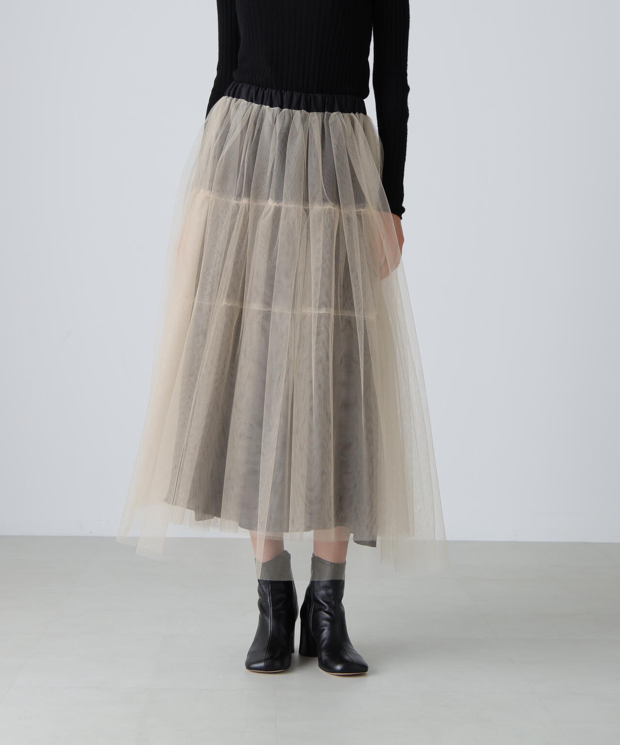 極美品✨ADORE アドーア　ひざ丈　スカート ウール マルチカラー　38 M ストレッチジョーゼットスカート | ADORE（アドーア） ｜【公式