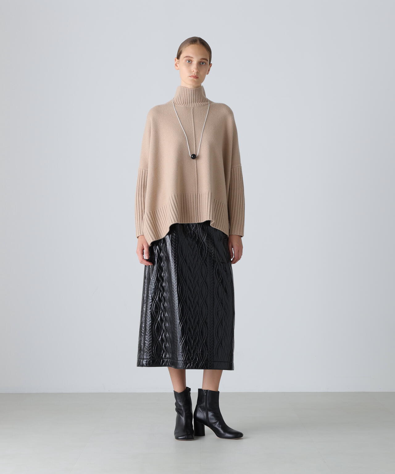 コーティングジャージースカート