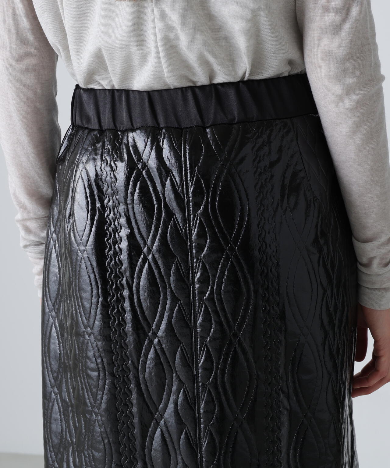 コーティングジャージースカート