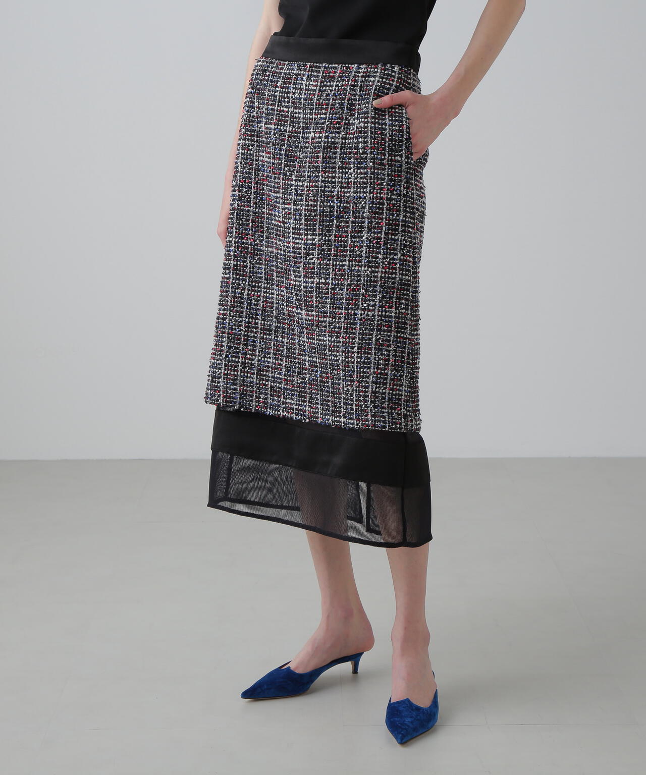 ＜20周年記念＞トリコロールツィードスカート