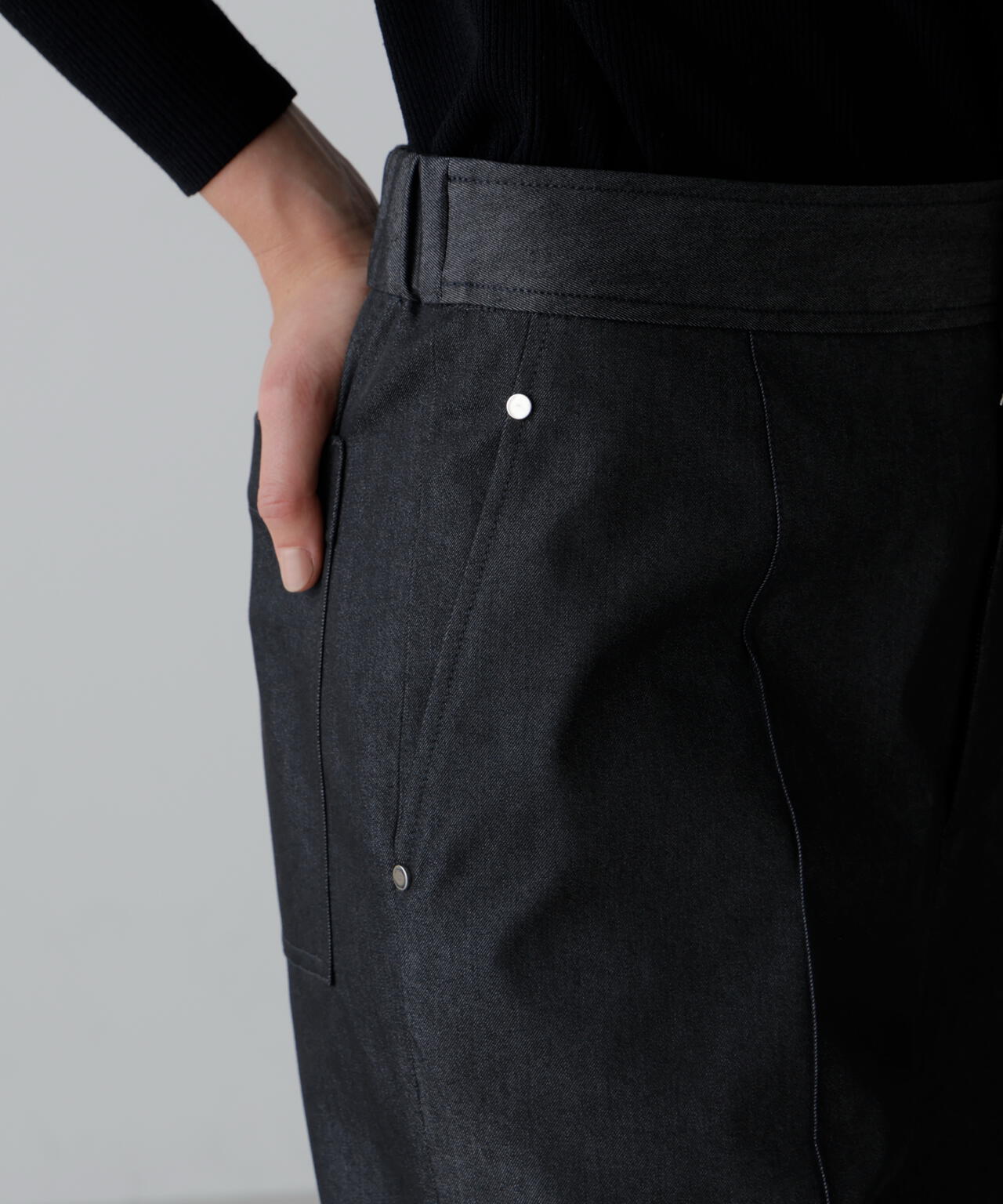 デニムライクストレッチパンツ