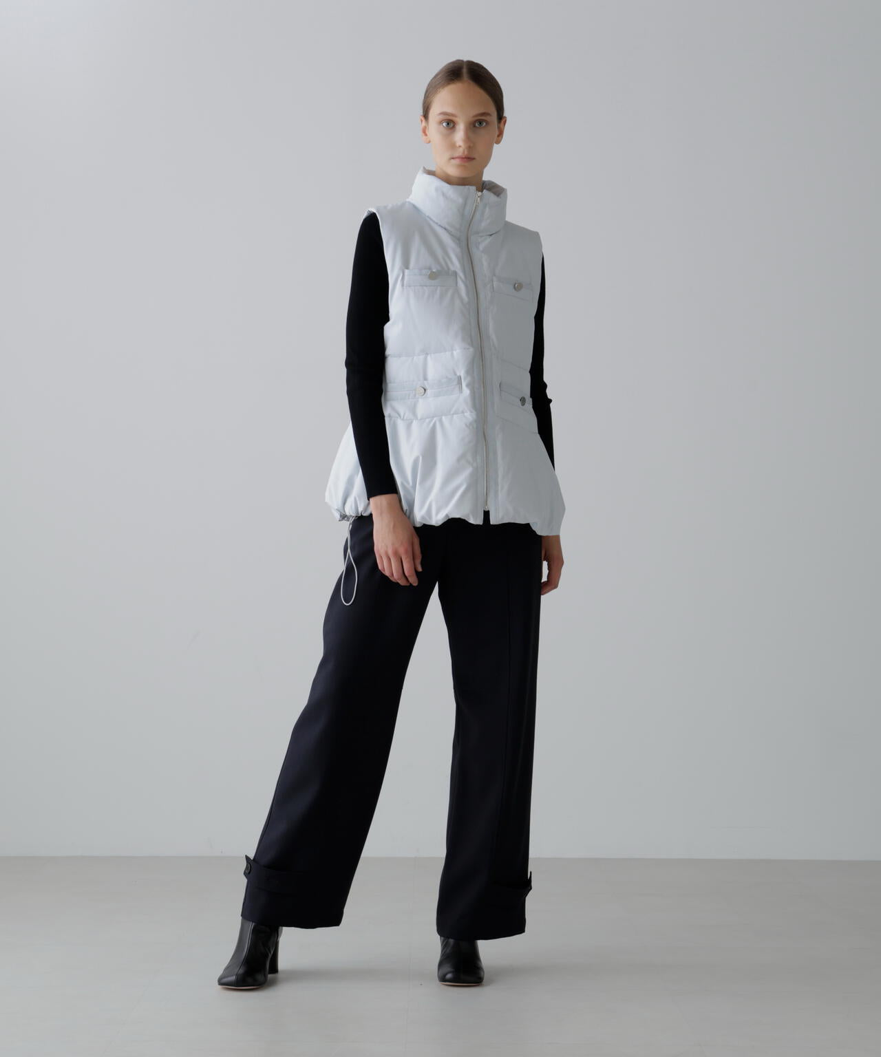 ウールギャバパンツ