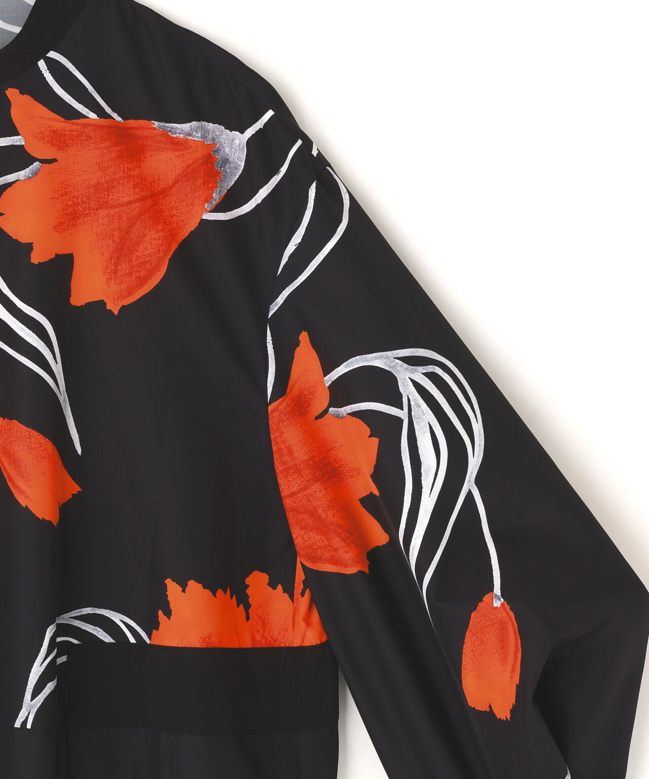 ドローイングフラワープリントワンピース | ADORE（アドーア