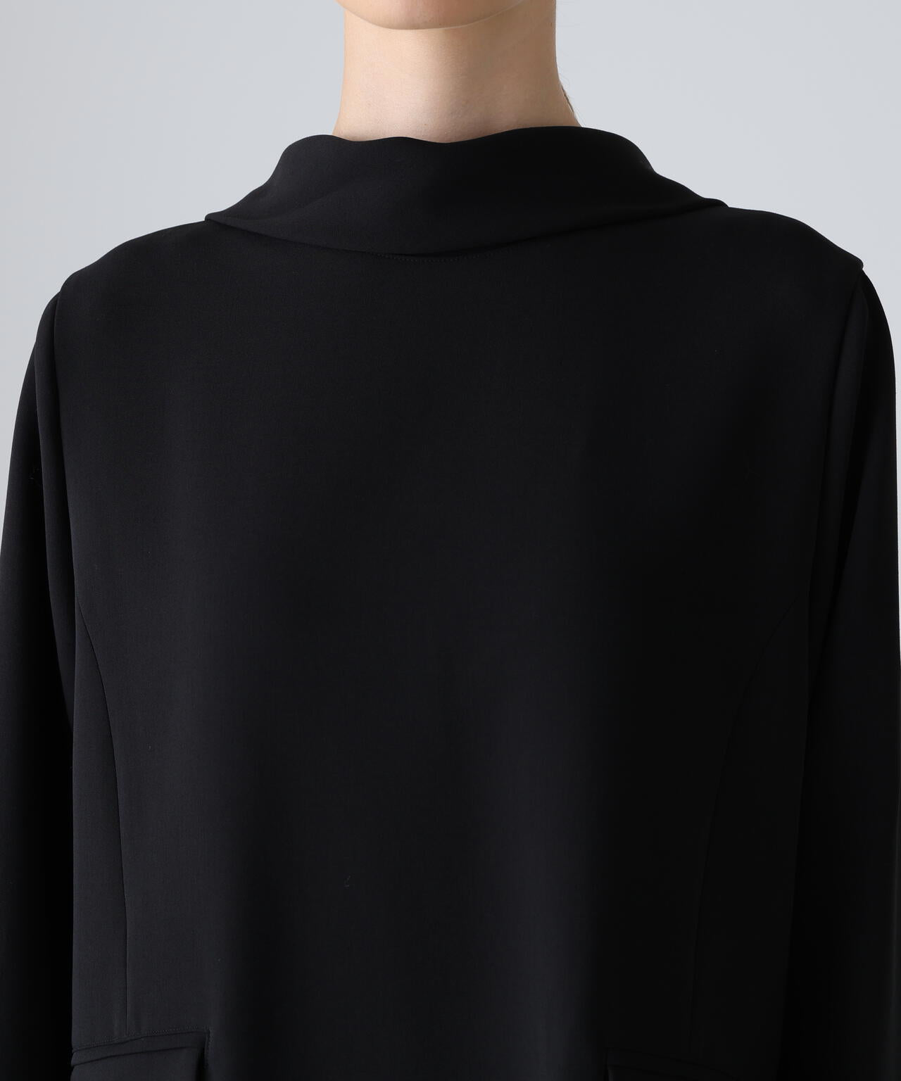 バイカラープリーツワンピース